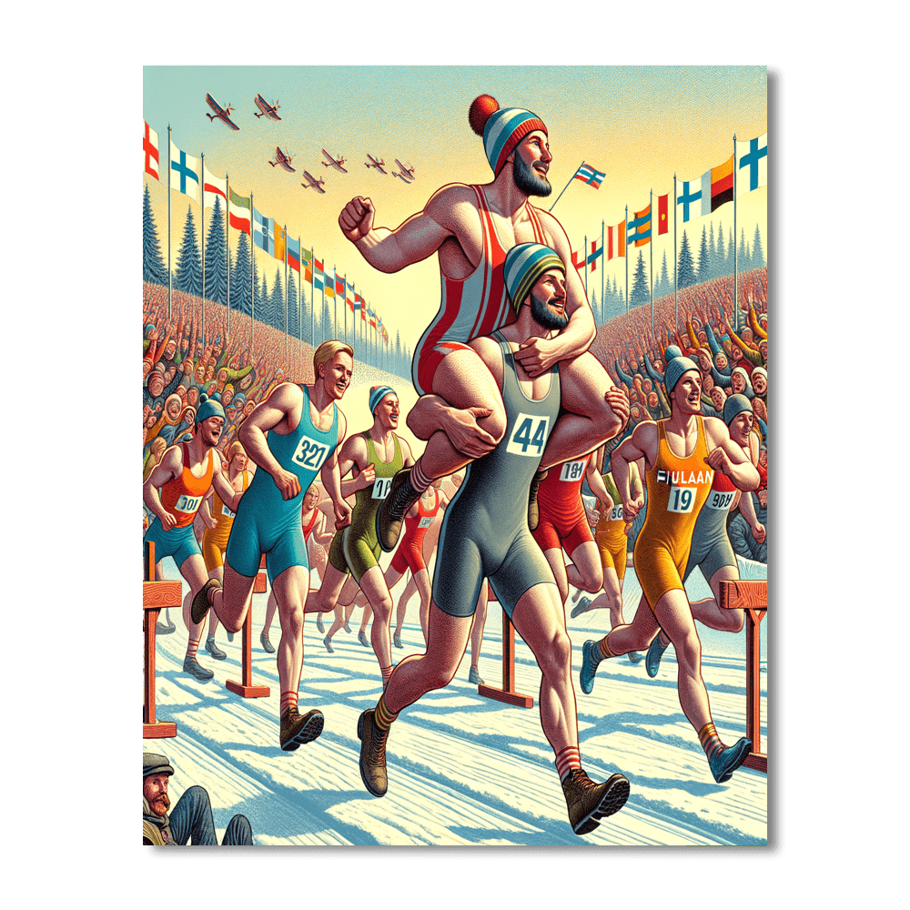 Wife Carrying World Championship - Sonkajarvi, Finland Numbered Painting Kits