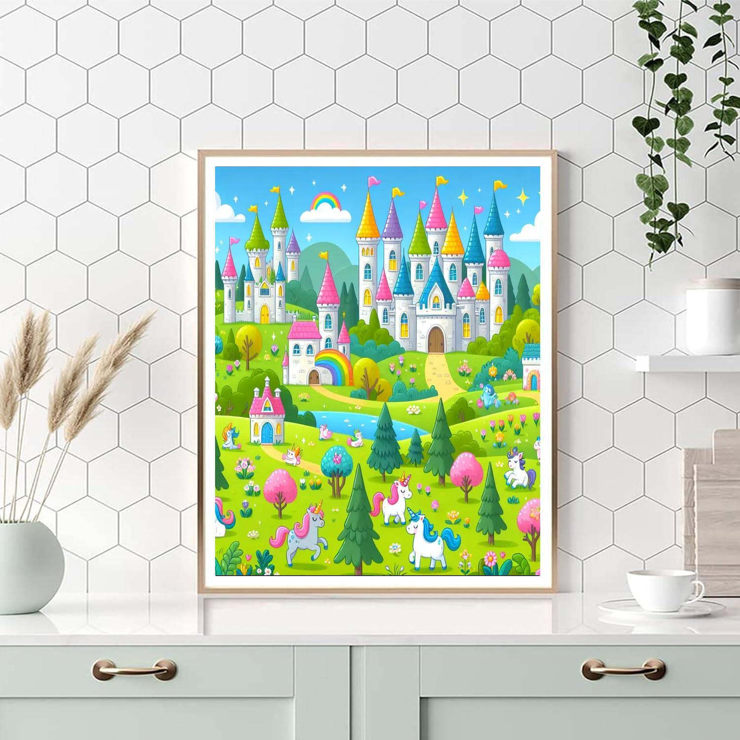 Charming Castles Paint By Numbers