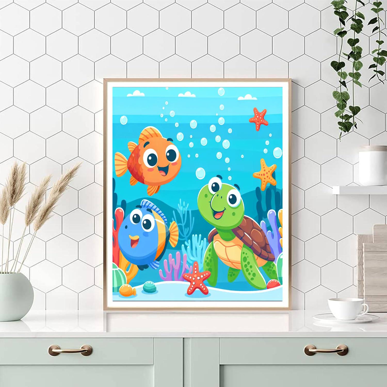 Under The Sea Explorer Painting By Numbers Kit