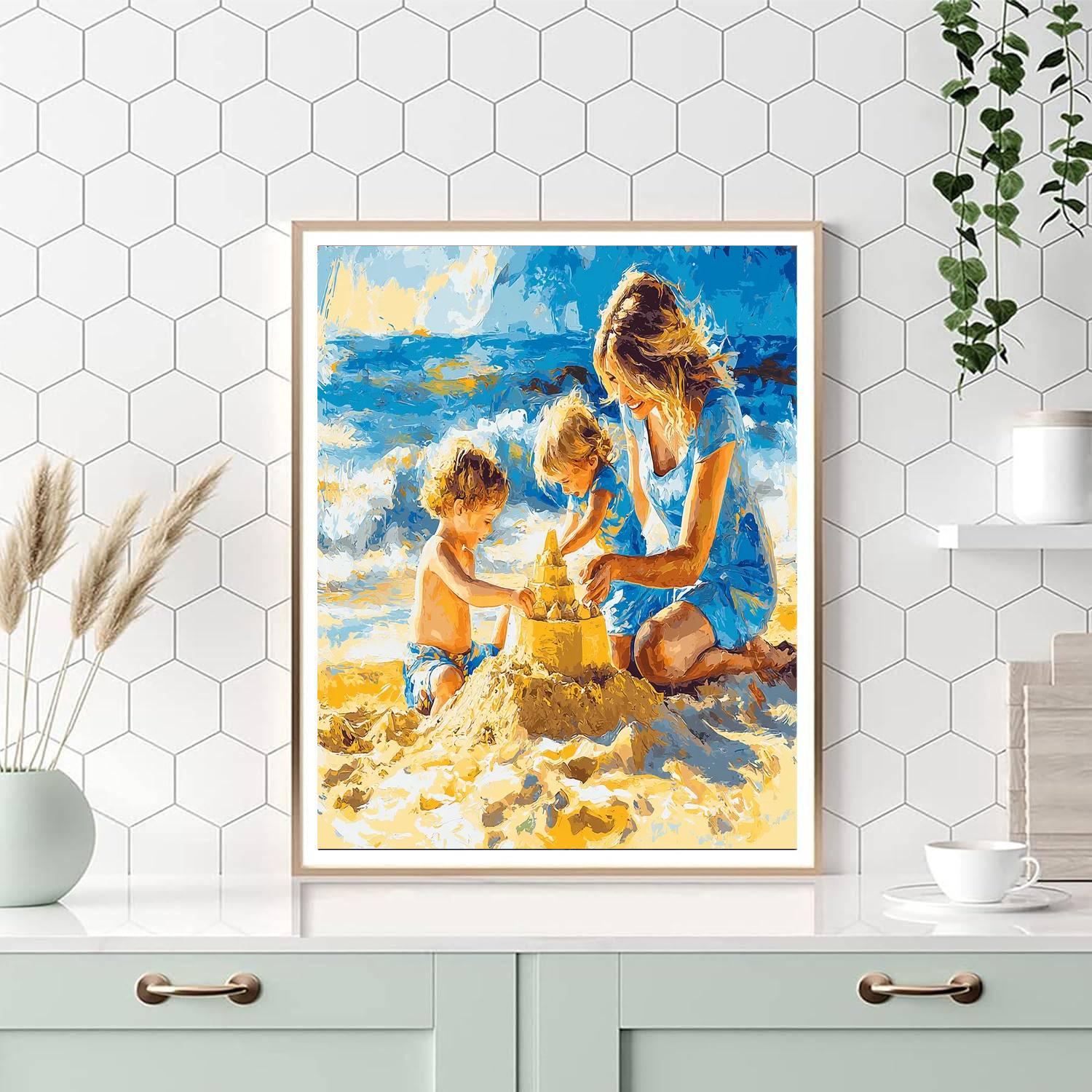Sweet Memories On The Beach Paint By Numbers Kits