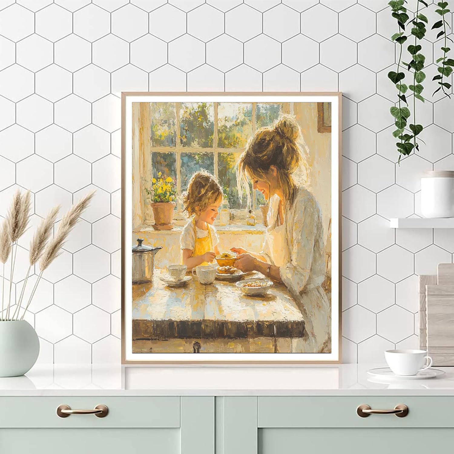 Mother's Morning Glow Numbered Painting Kits