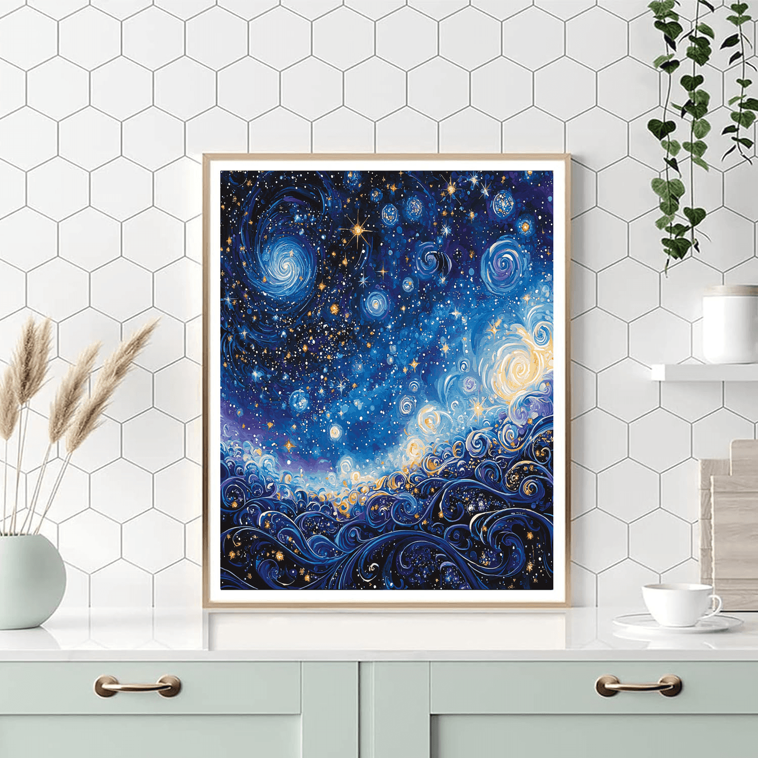 Gustav Klimt Inspired Celestial Patterns Paint By Numbers Kits