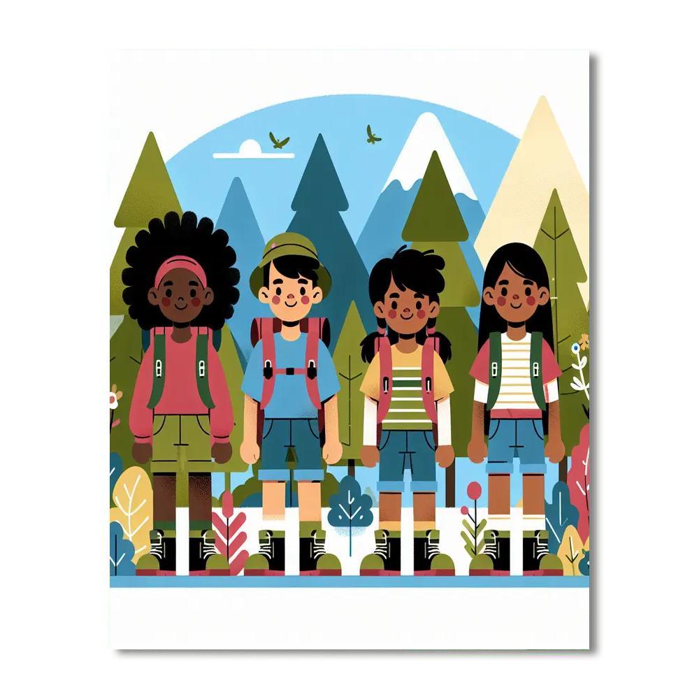 Explorers In The Wild Paint By Number