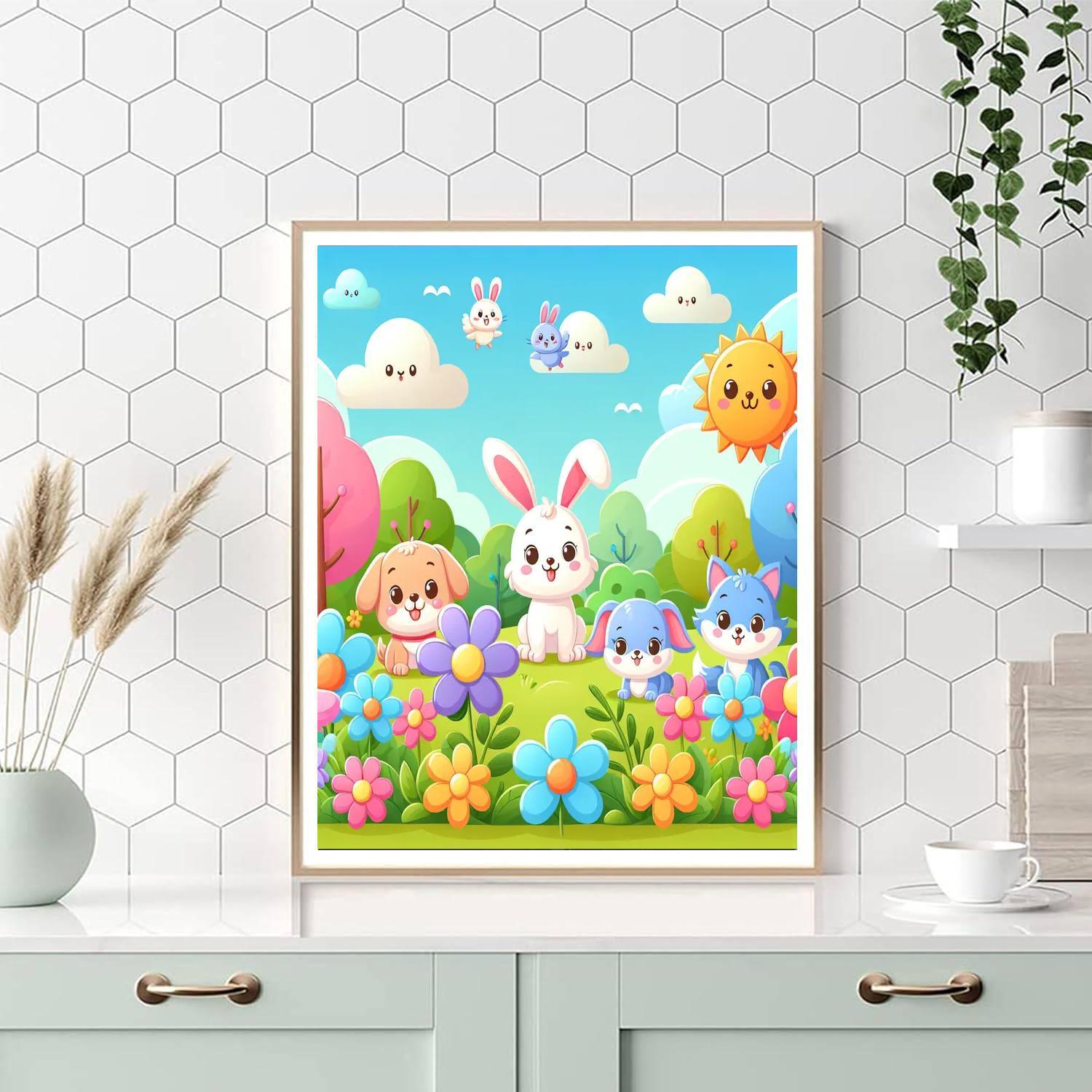Cuddly Critter Encounters Paint By Numbers Kits