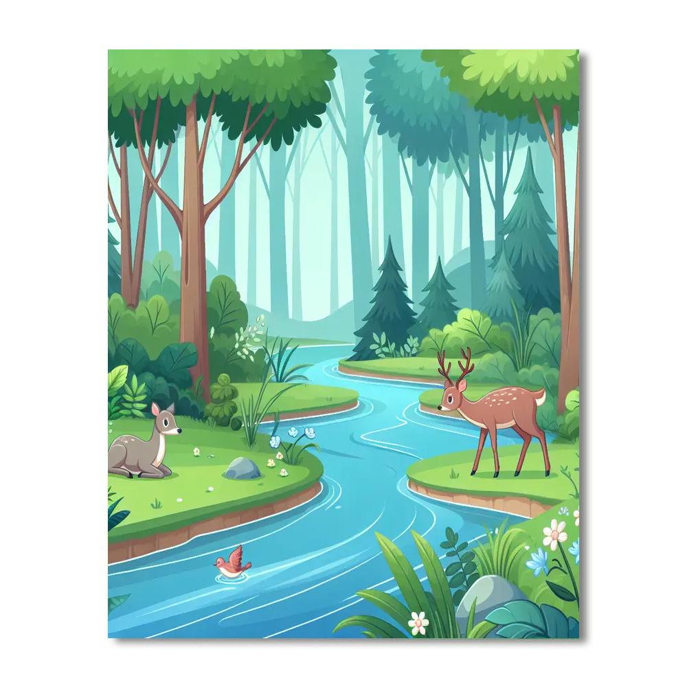Harmony Forest Retreat Paint By Color