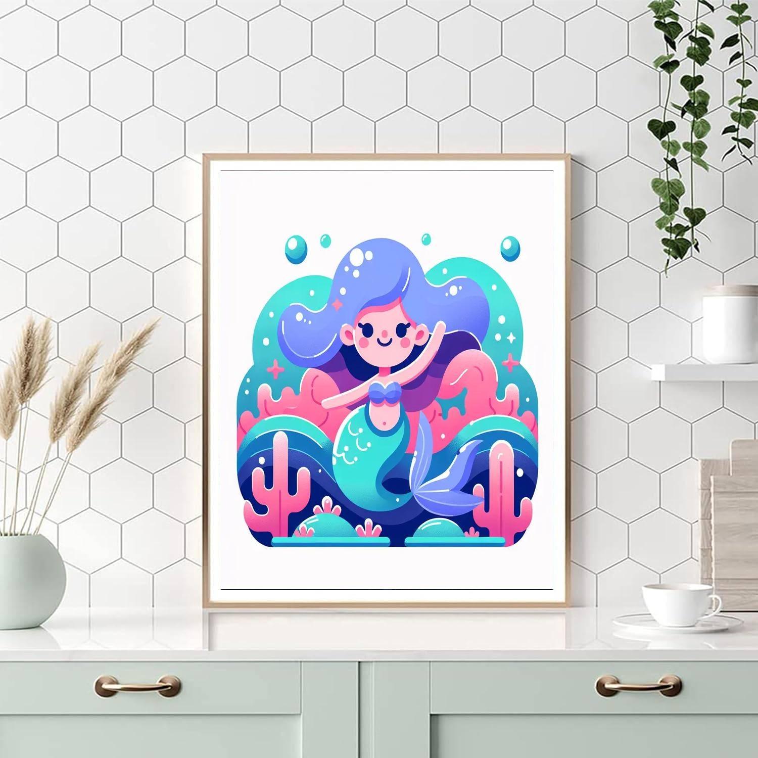 Magical Mermaid's World Paint By Color