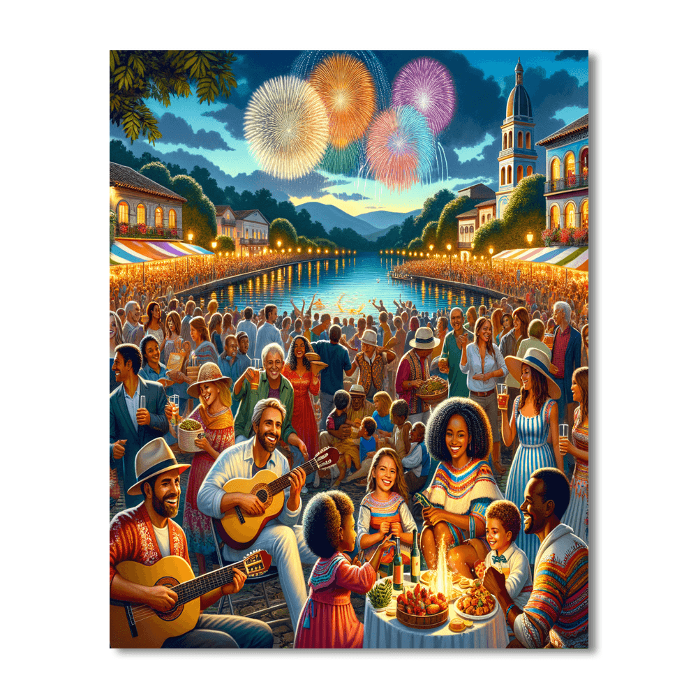 Zürich Fest - Switzerland - DIY Painting By Numbers Kit - Artistry Rack