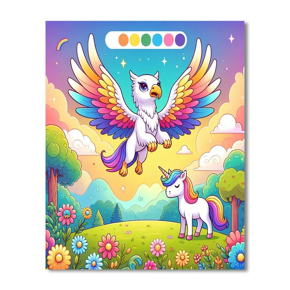 Mythical Creatures Safari Painting Number Kit