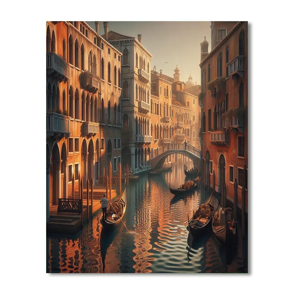 Venetian Canal Stroll Number Painting