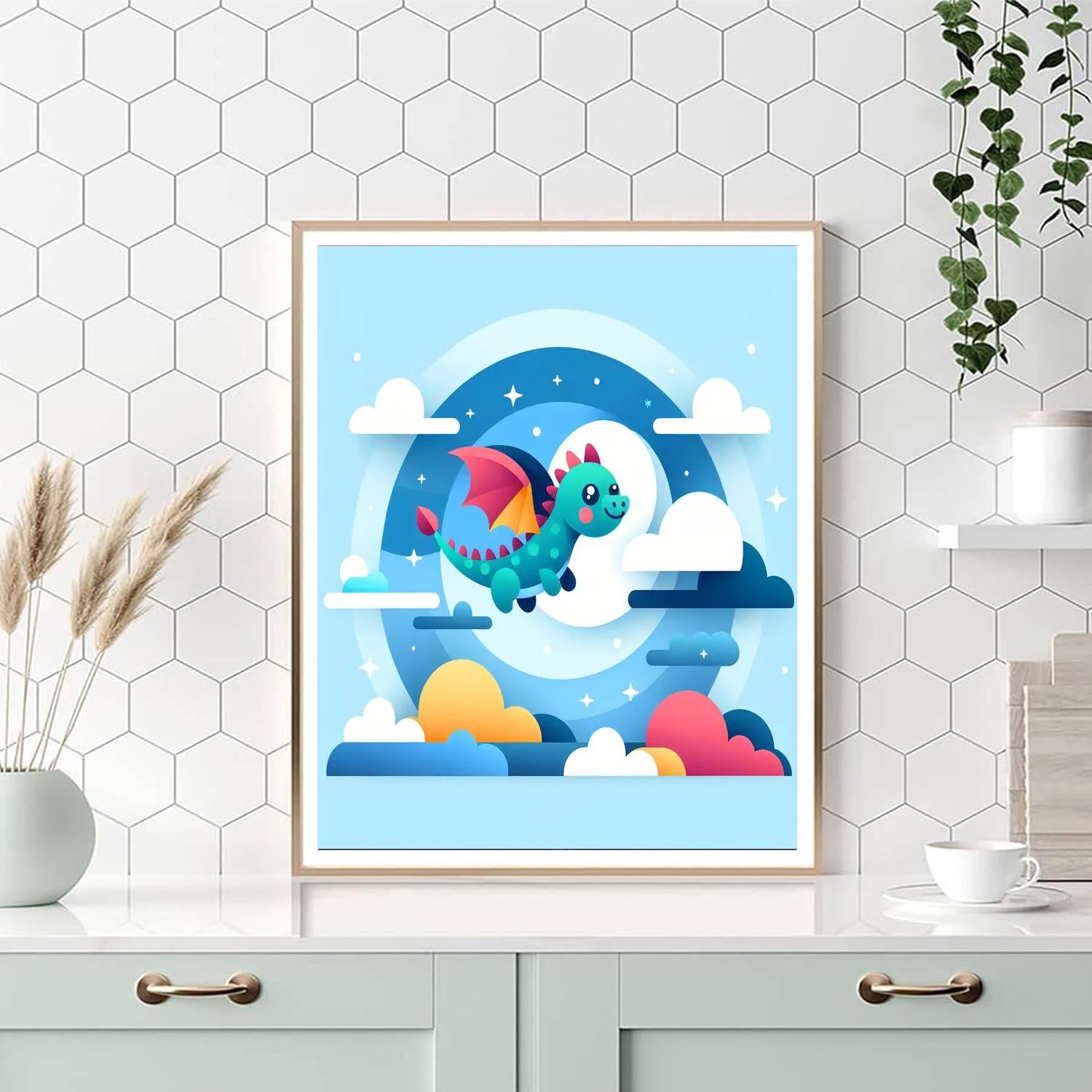 Playful Dragon's Fantasy Flight Paint By Color