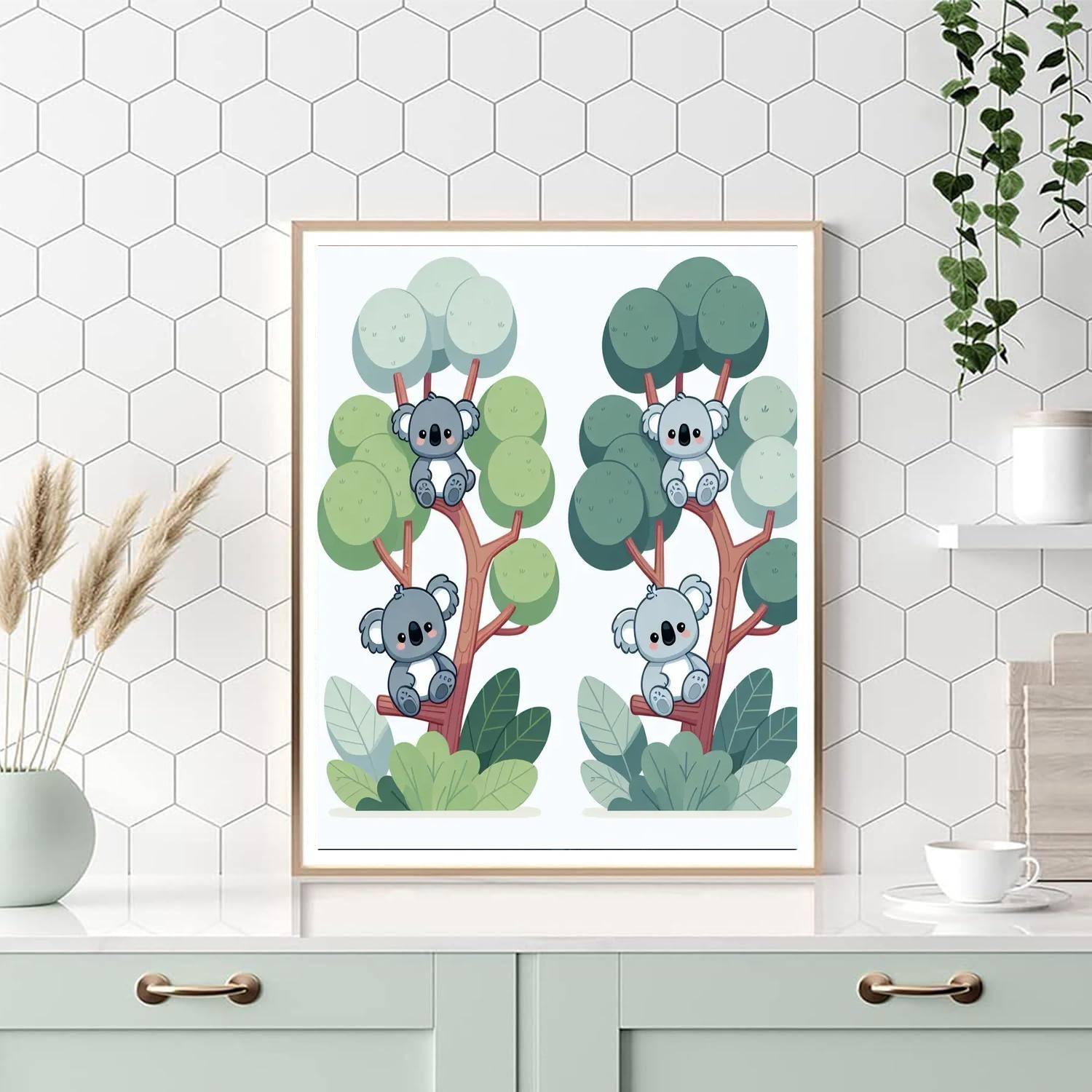 Cute Koalas Paint By Numbers Art