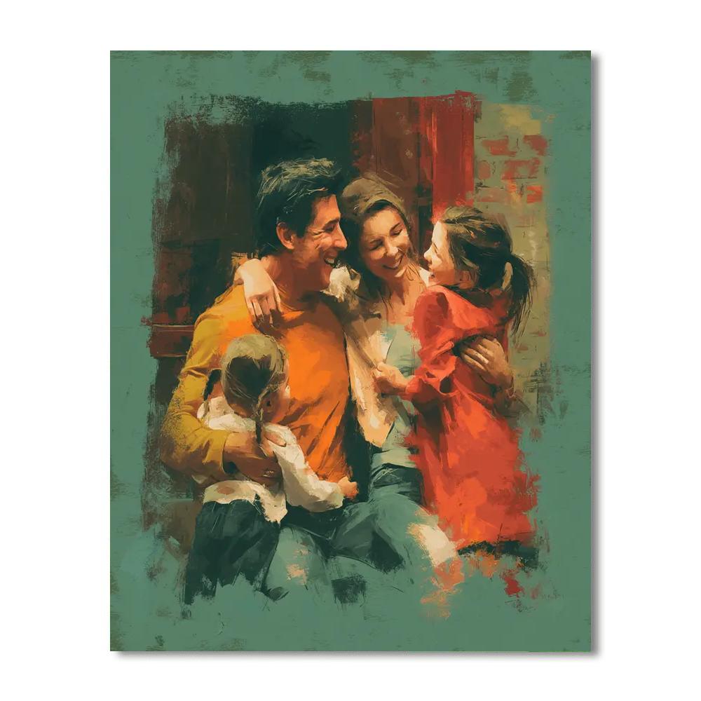 Embracing The Moments Number Painting