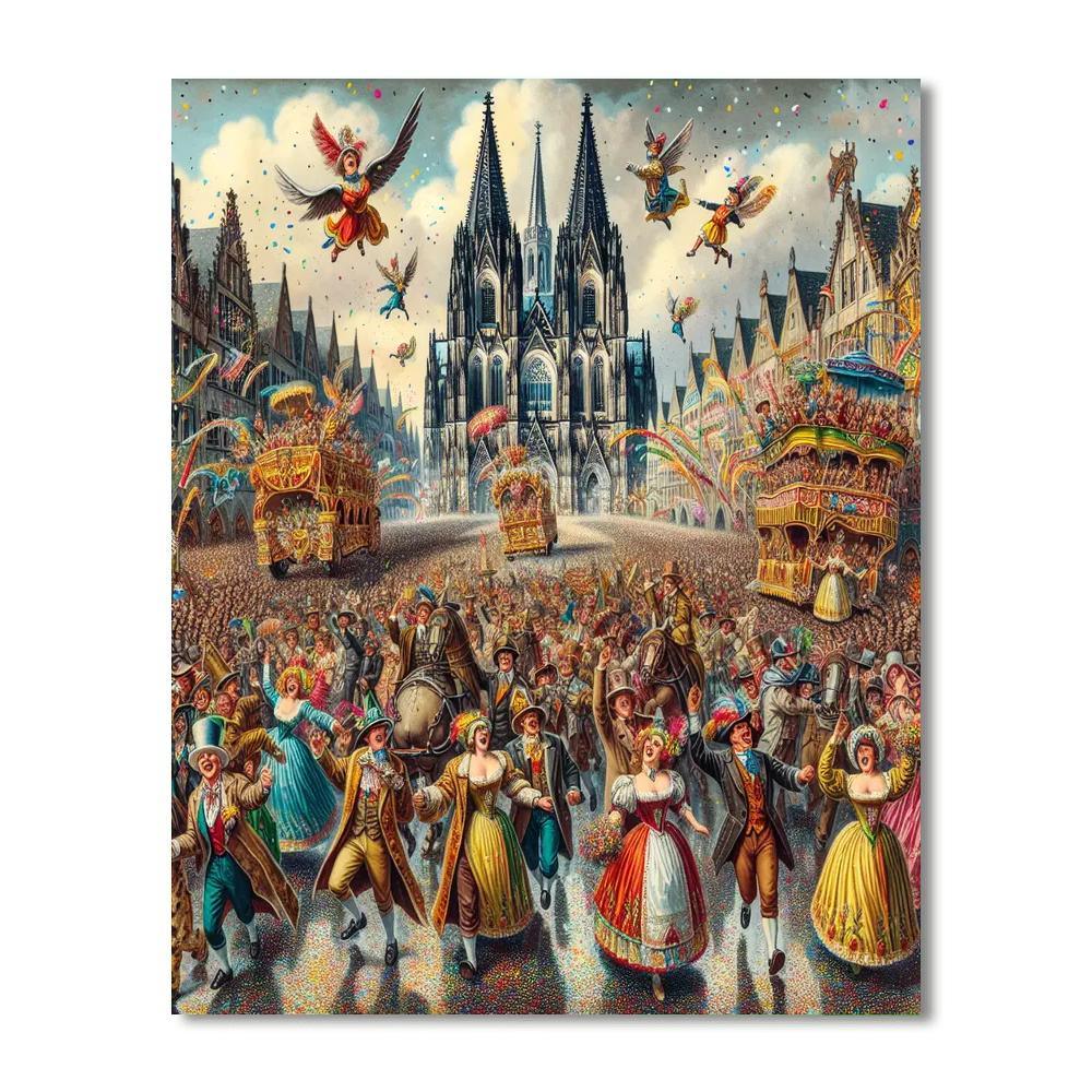 Kölner Karneval - Cologne, Germany DIY Paint By Numbers