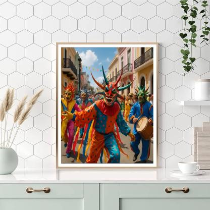 Carnaval De Ponce - Puerto Rico Paint By Numbers Kits