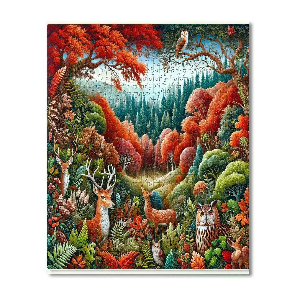Forest Fables Jigsaw Art Puzzle Paint By Numbers Kits