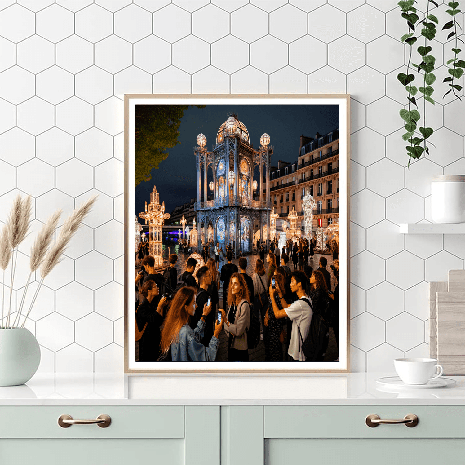 Nuit Blanche - France Painting Number Kit