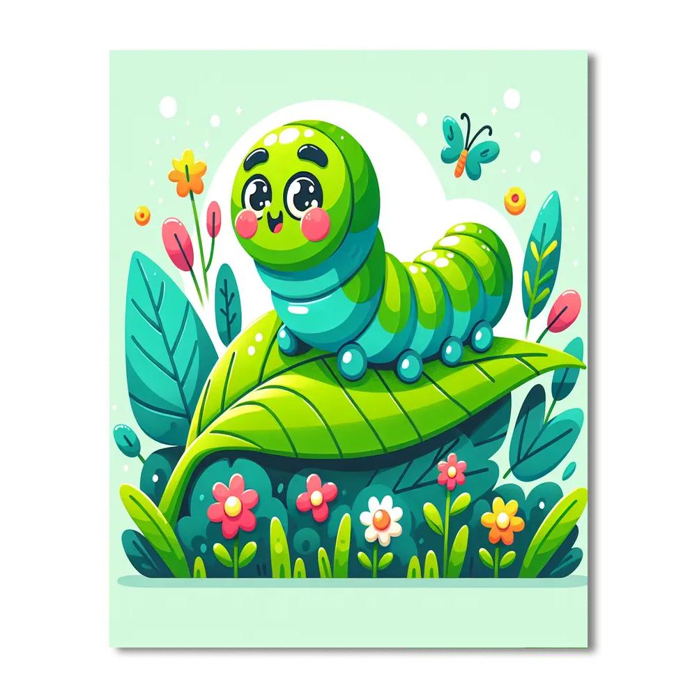 Adventurous Caterpillar Paint By Numbers