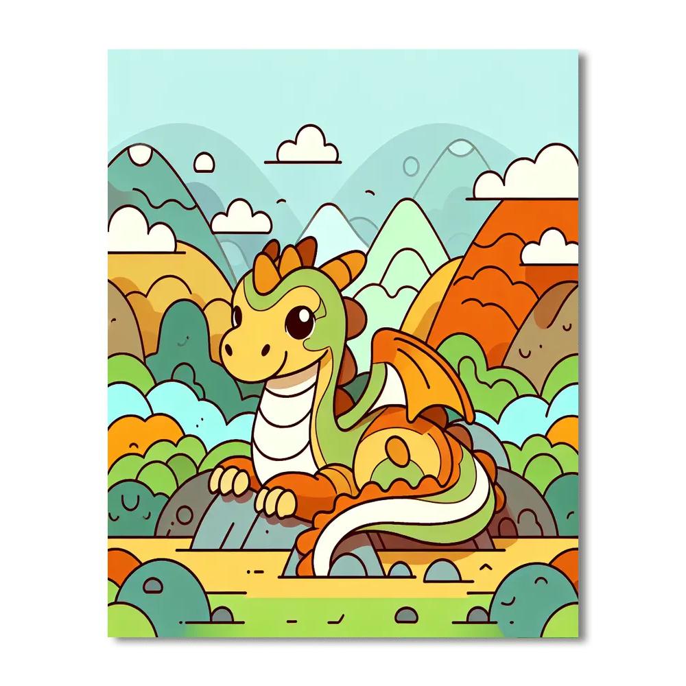 Mystical Dragon Tales Paint By Numbers