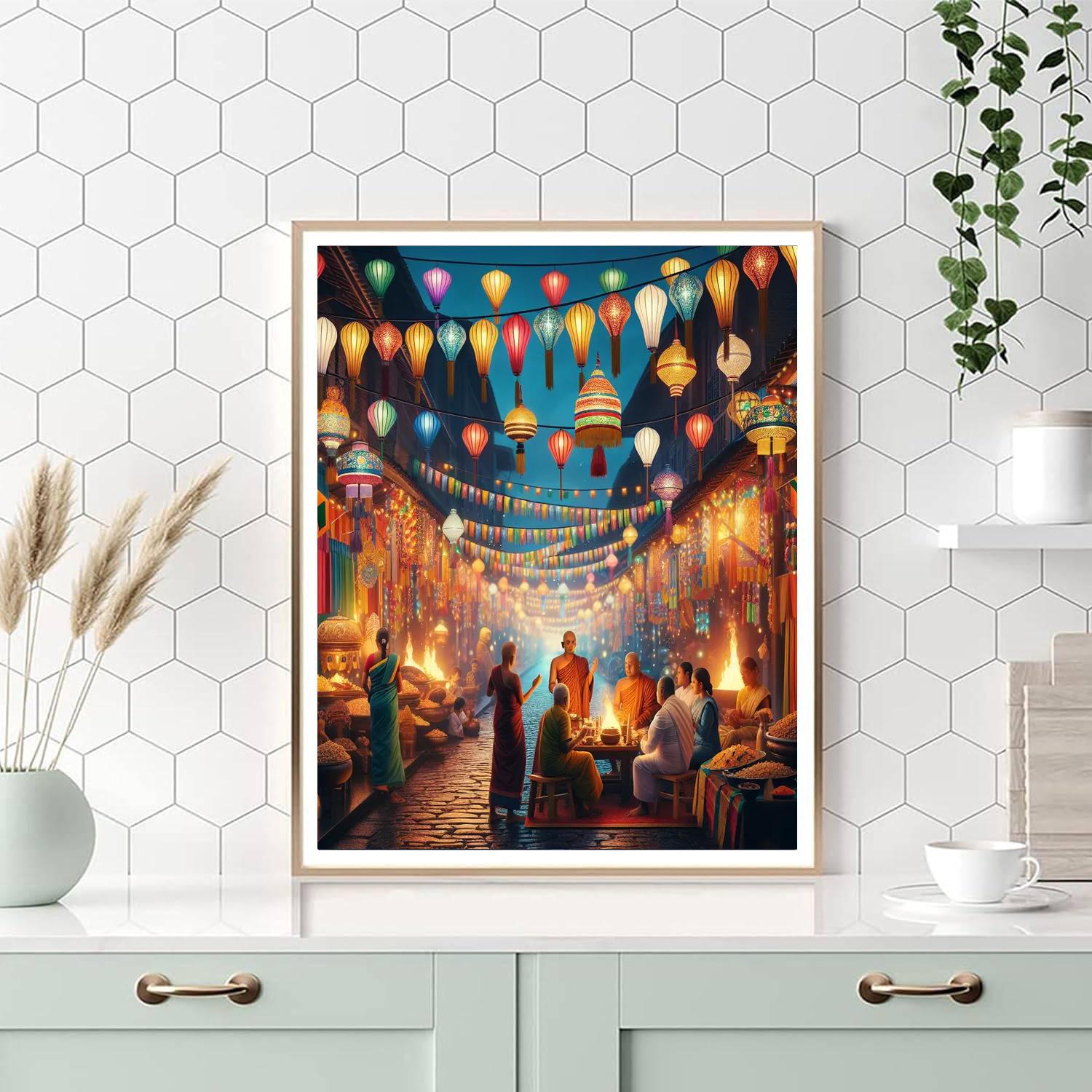 Vesak Festival - Sri Lanka Paint By Numbers Kits