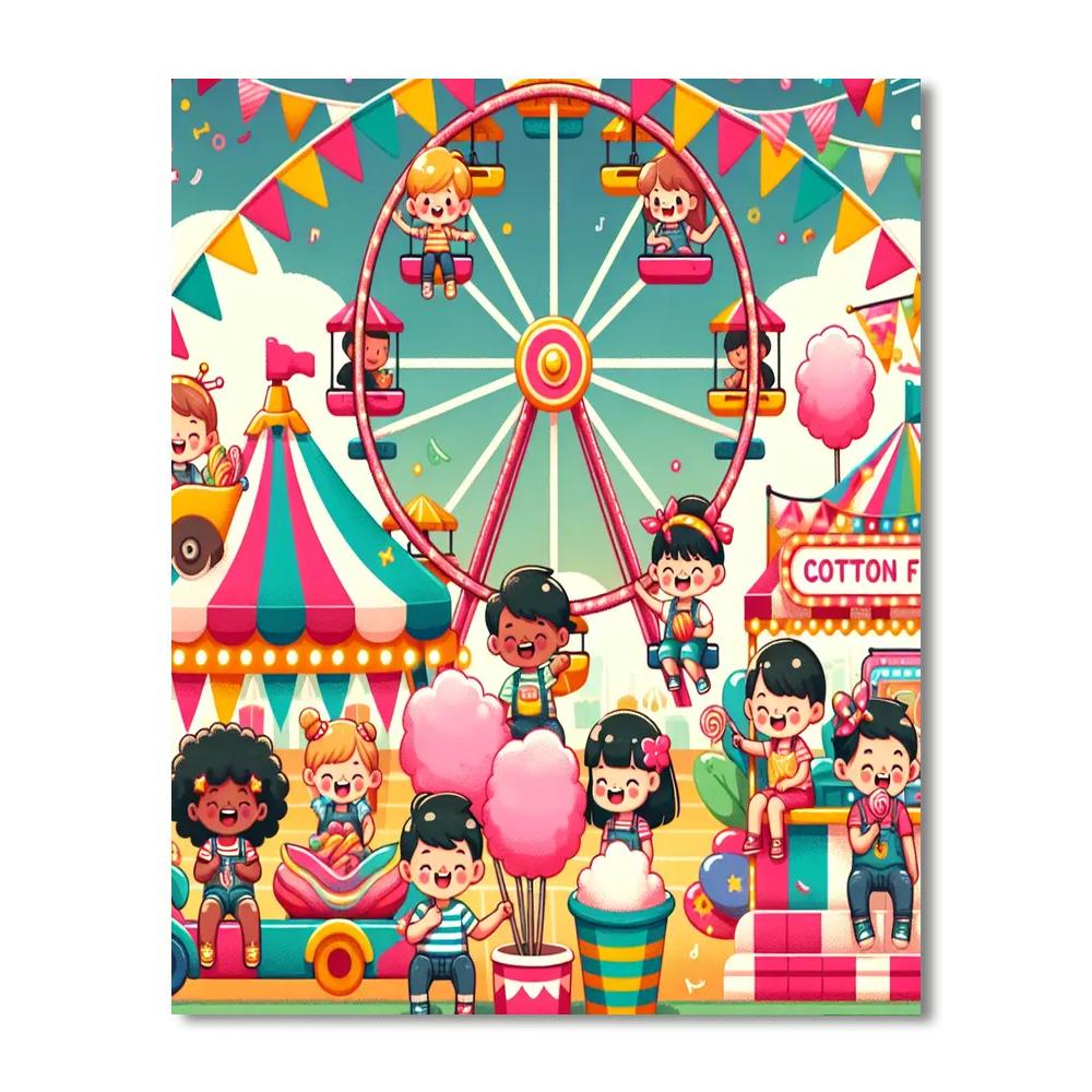 Bright Carnival Adventure Painting By Numbers Kit