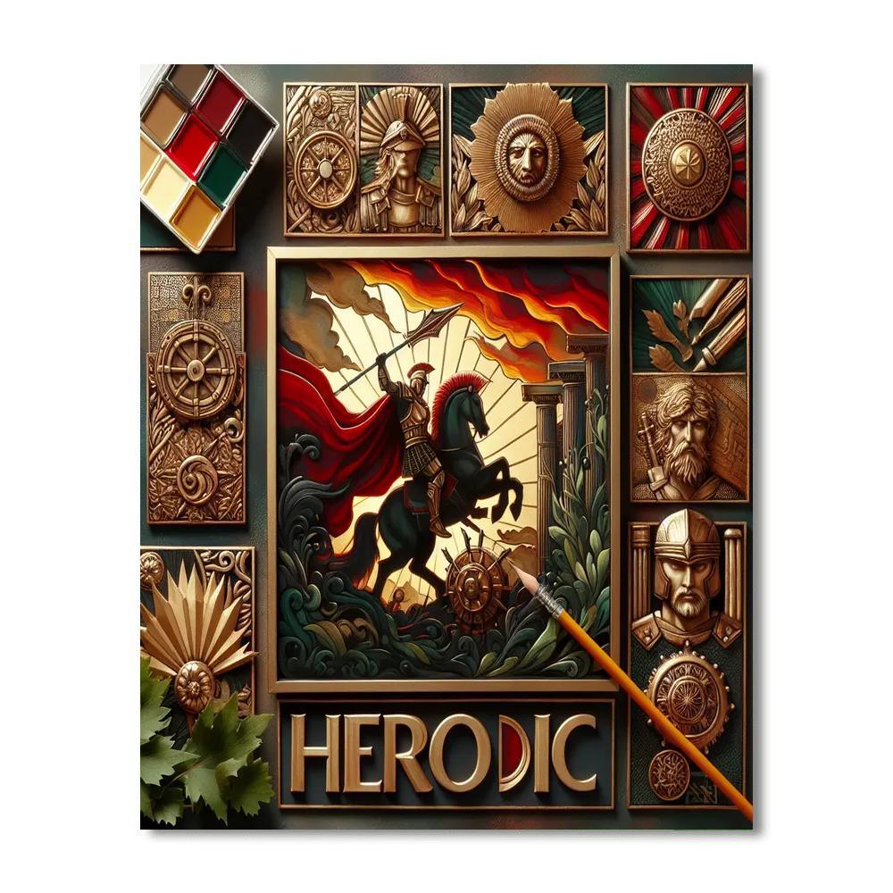 Mulan's Courage Painting Number Kit