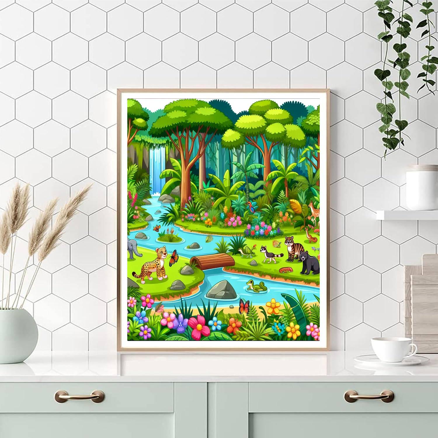 Rainforest Sanctuary Paint By Number