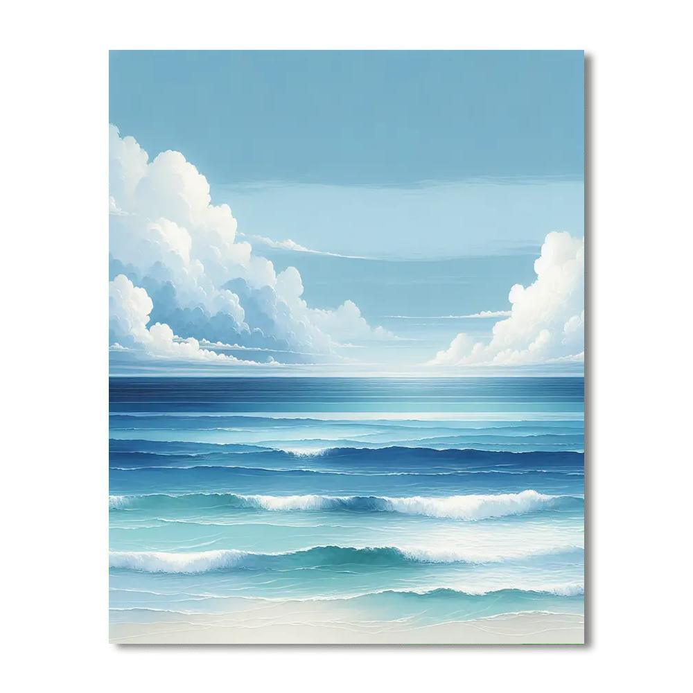 Oceanic Harmony Panorama Painting Number Kit