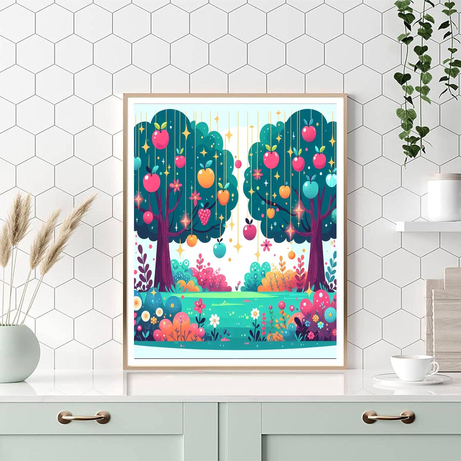 Magical Orchard Paint By Numbers
