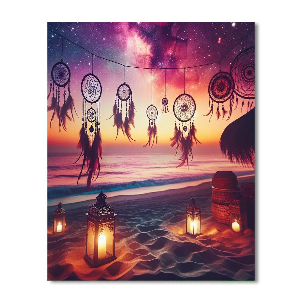 Bohemian Sunset Dreams Number Painting