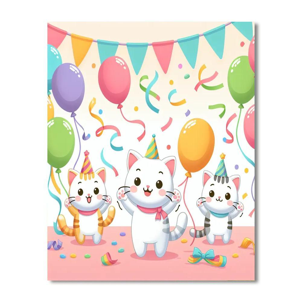 Feline Fiesta Paint By Color
