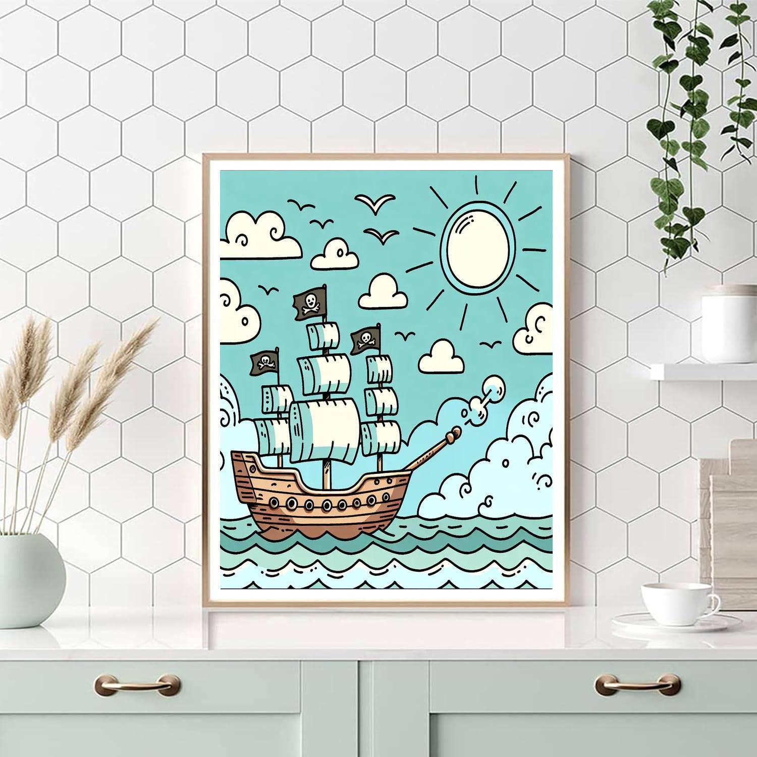 Pirate's Life Numbered Painting Kits