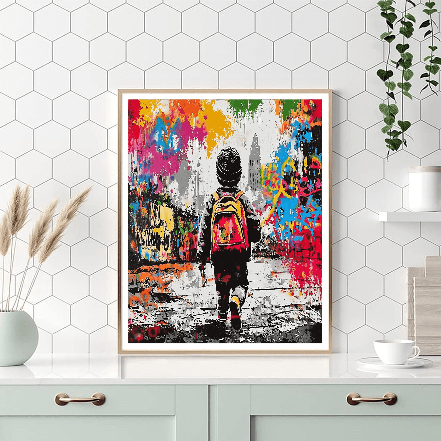 Banksy Inspired Urban Graffiti Dreams  Paint By Numbers Kits