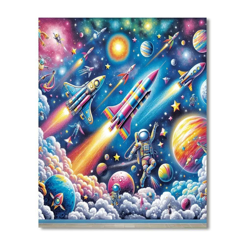 Celestial Space Journey DIY Paint By Numbers