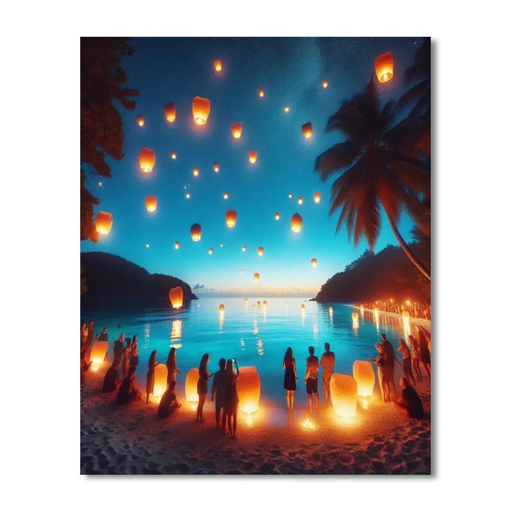 Pahoa Lantern Festival - Usa DIY Paint By Numbers