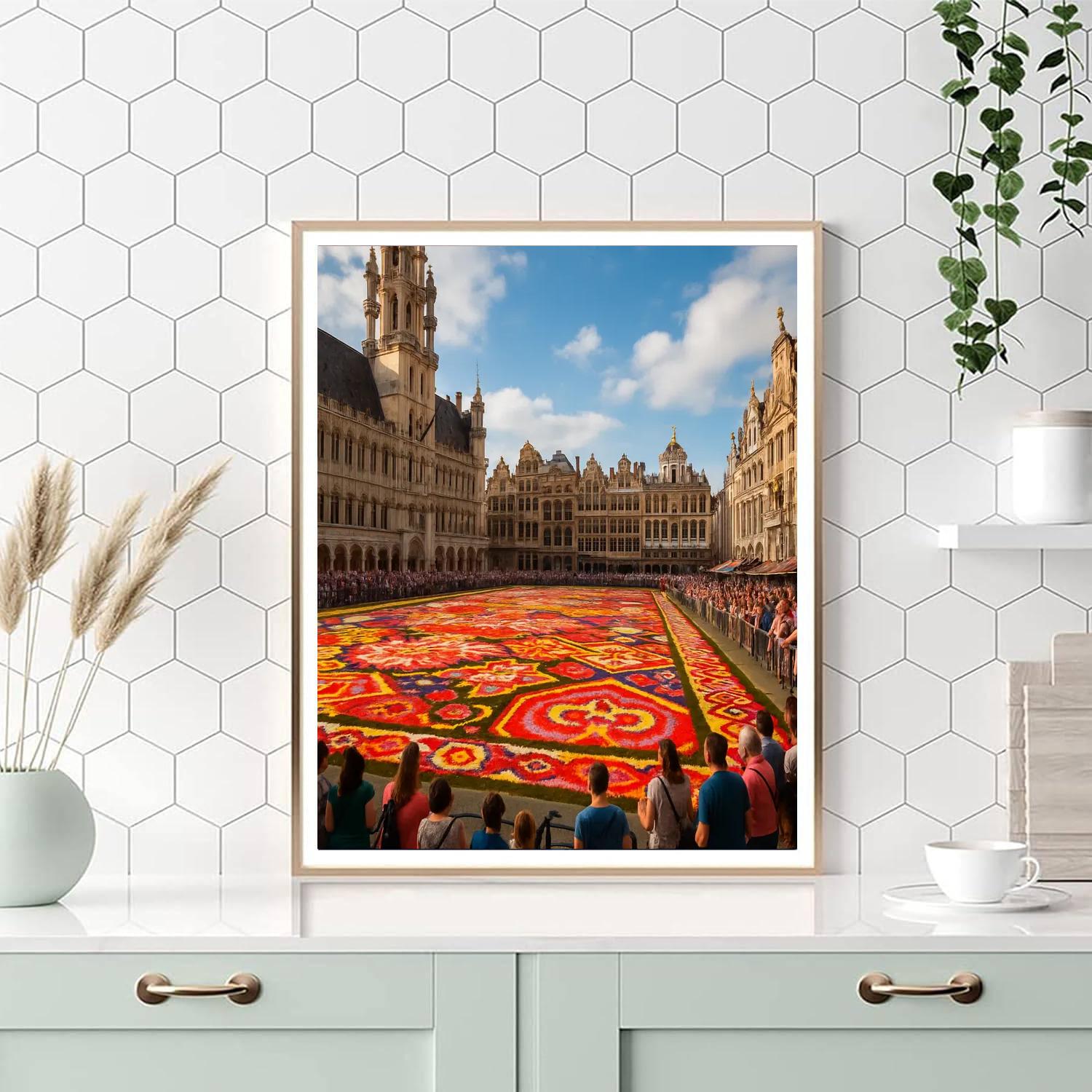 The Flower Carpet Number Painting