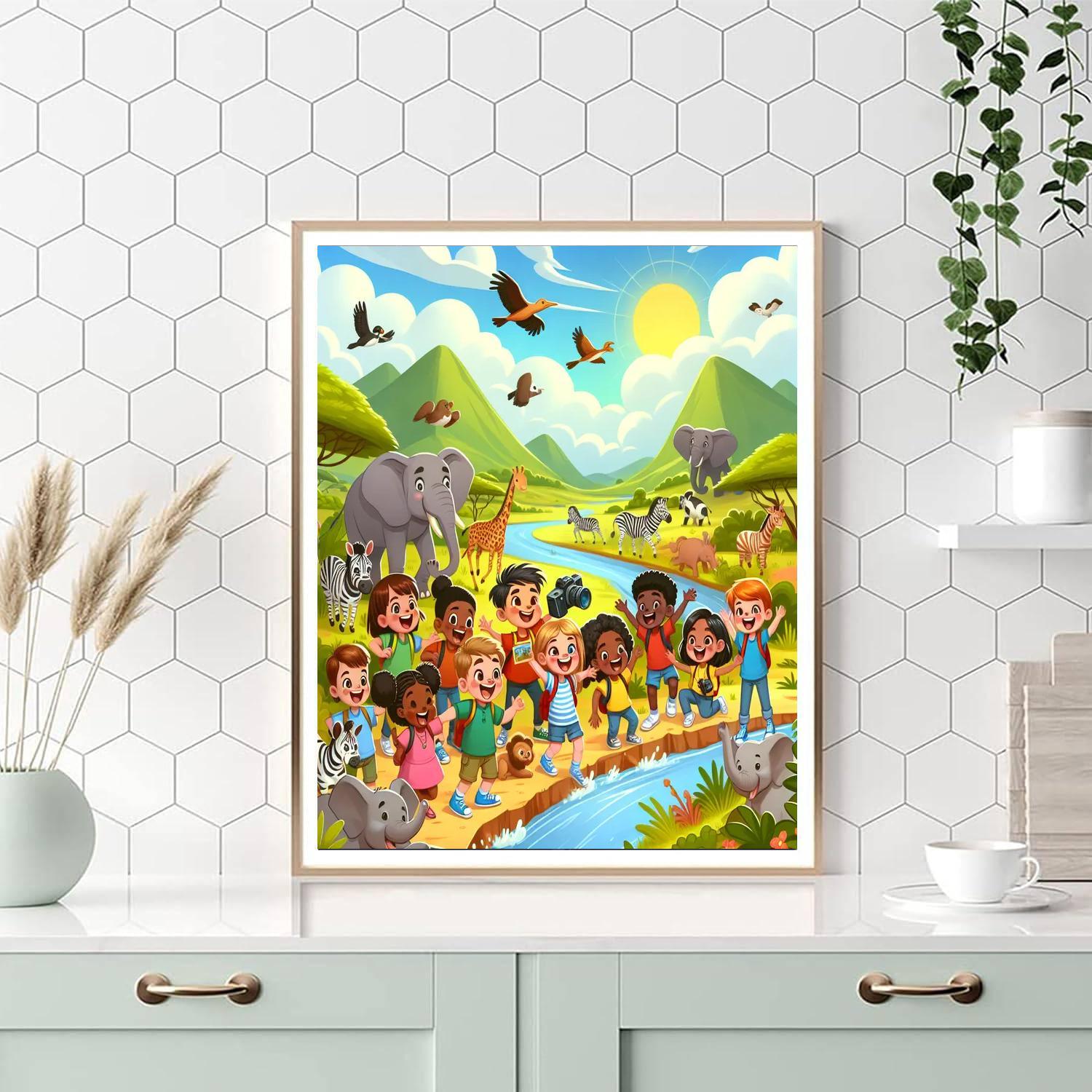 Whimsical Wildlife Expedition Paint By Numbers