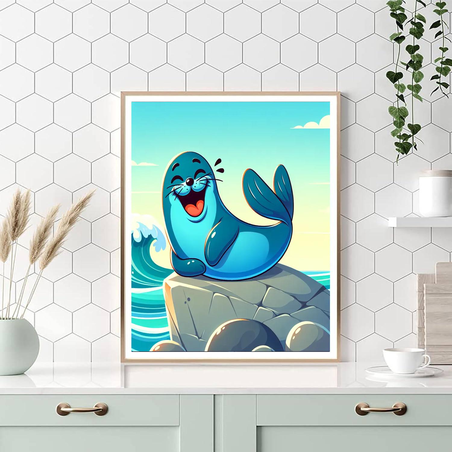 Laughing Seal Painting By Numbers Kit