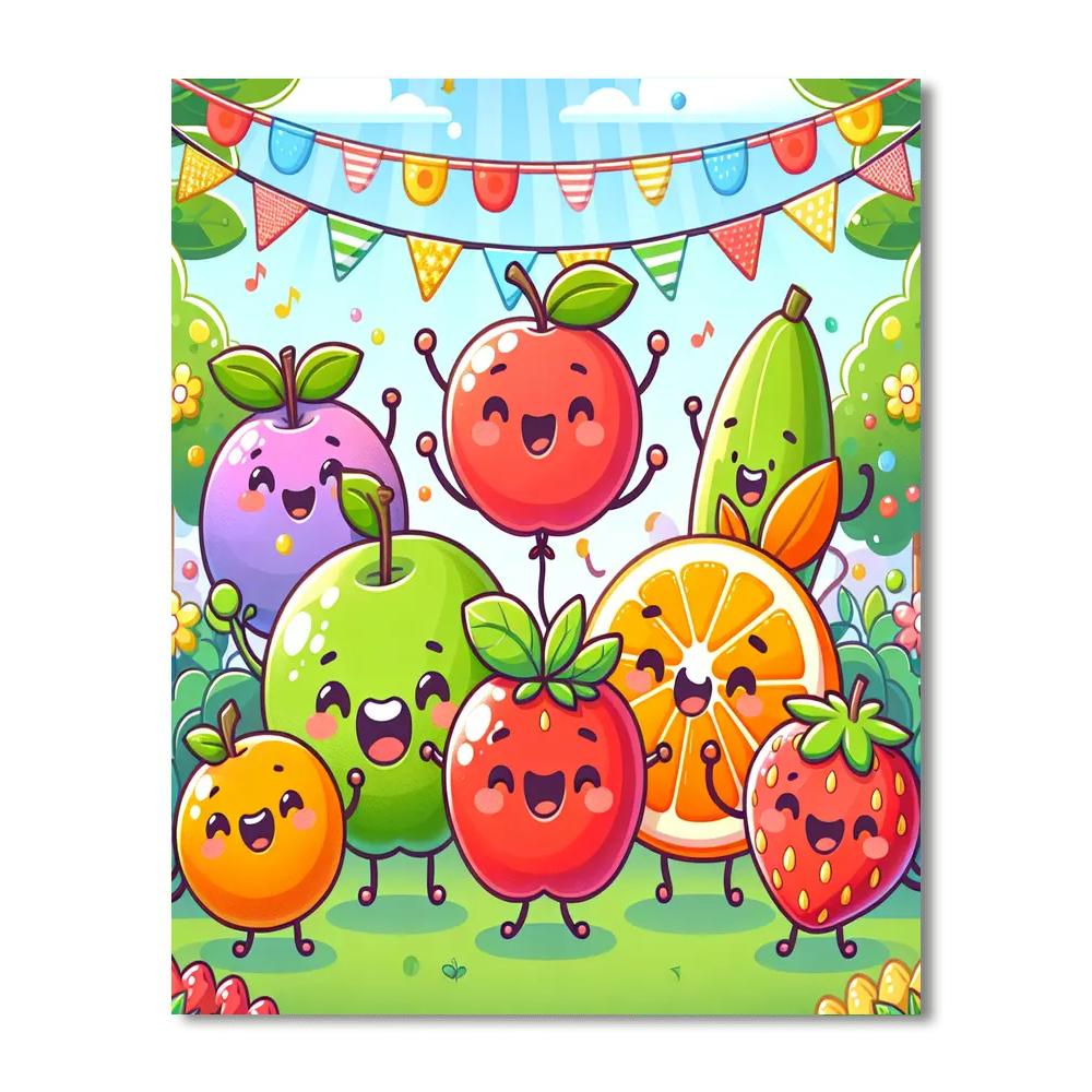 Fantastic Fruit Fiesta Painting By Numbers Kit