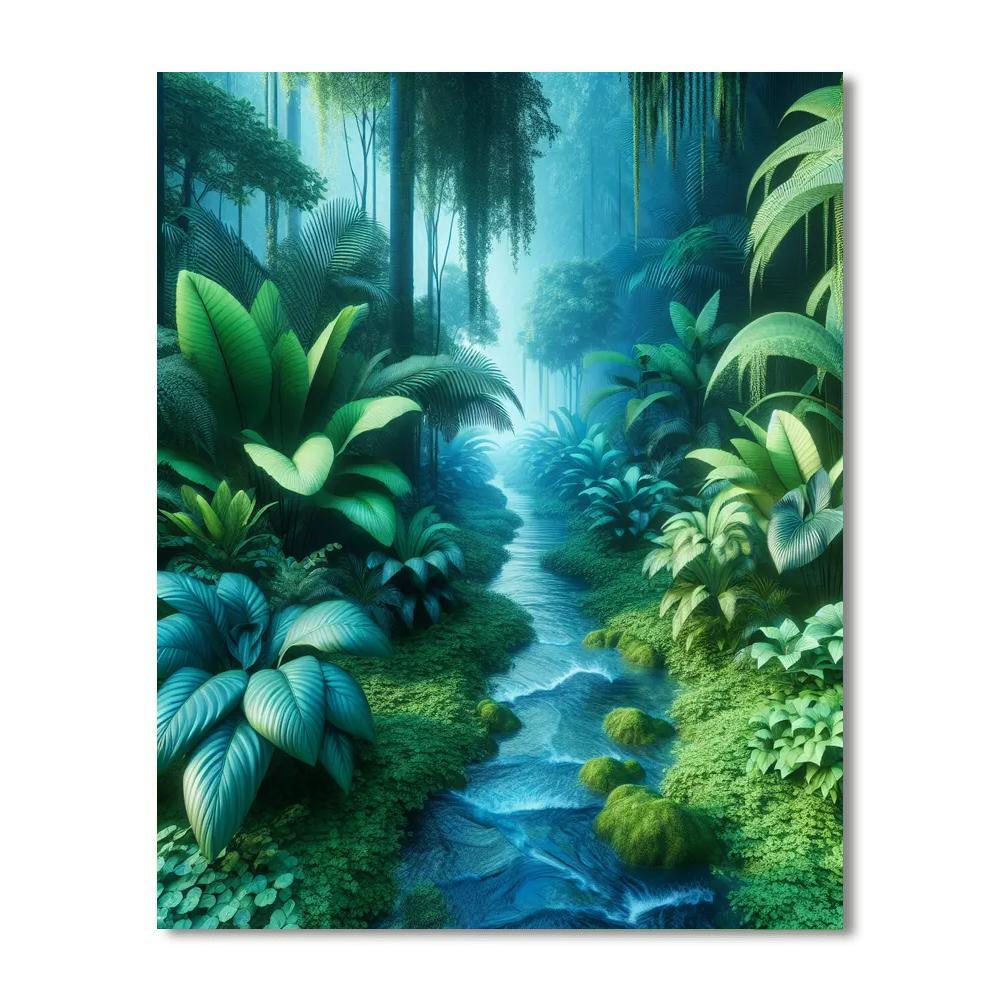 Ethereal Jungle Oasis Numbered Painting Kits