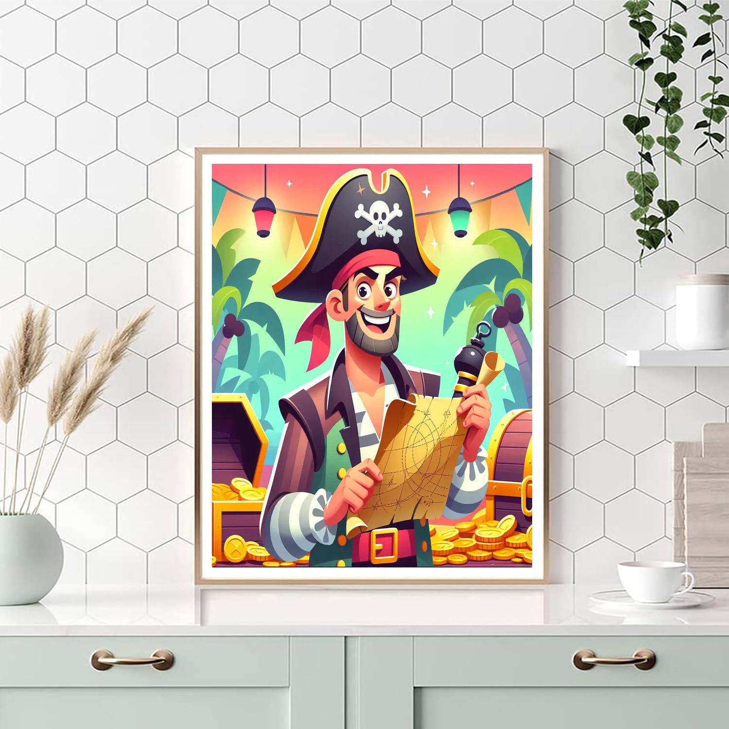 Mischievous Pirate Paint By Numbers Kits