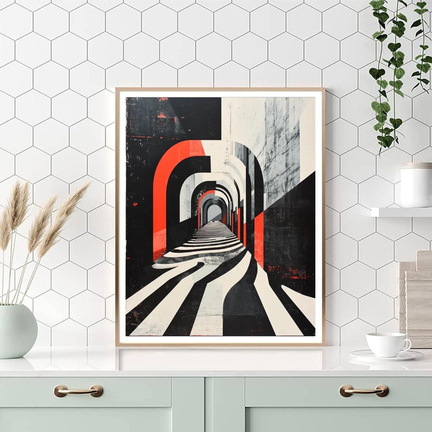 Banksy Inspired Veil Of Illusion  Paint By Color