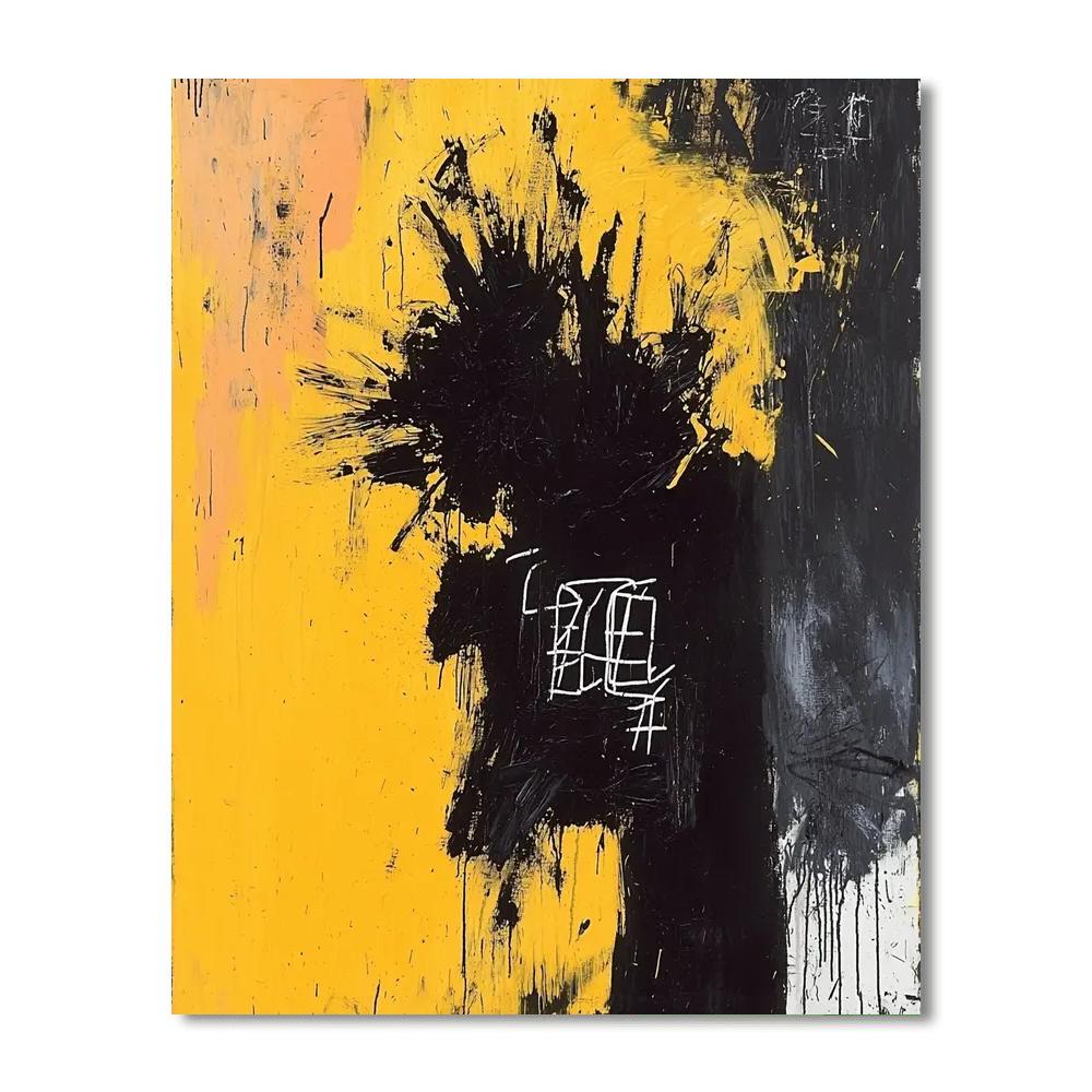 Jean-Michel Basquiat Inspired Duality Of Existence  Paint By Numbers Kits