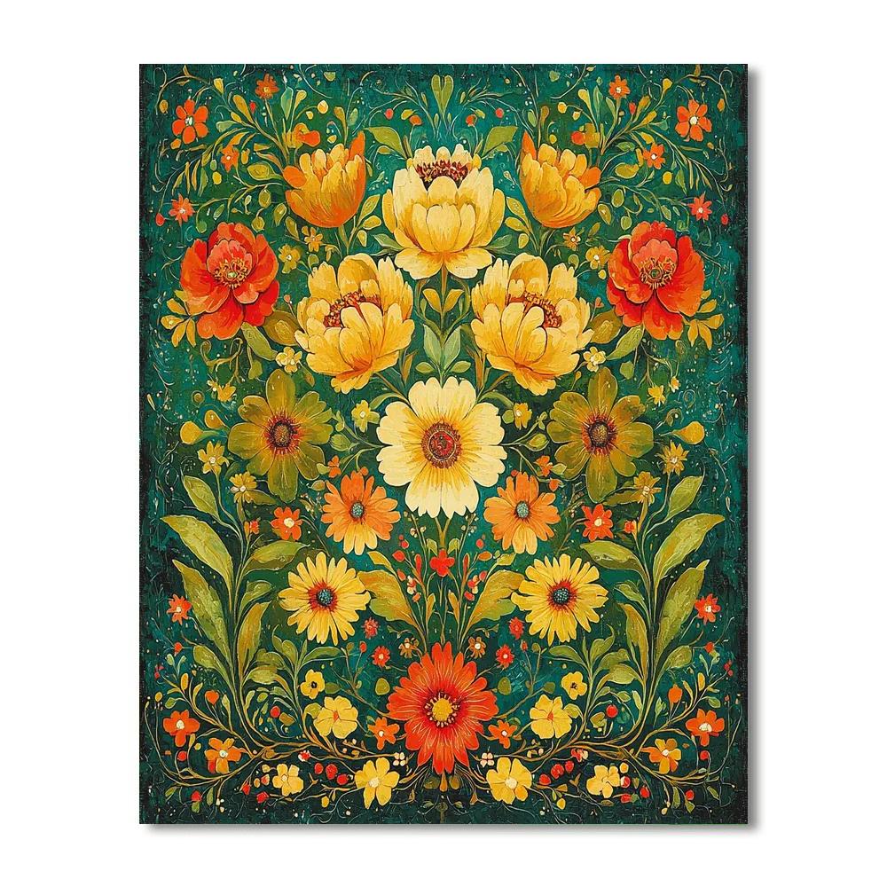 Frida Kahlo Inspired Vibrant Elements  Painting By Numbers Kit