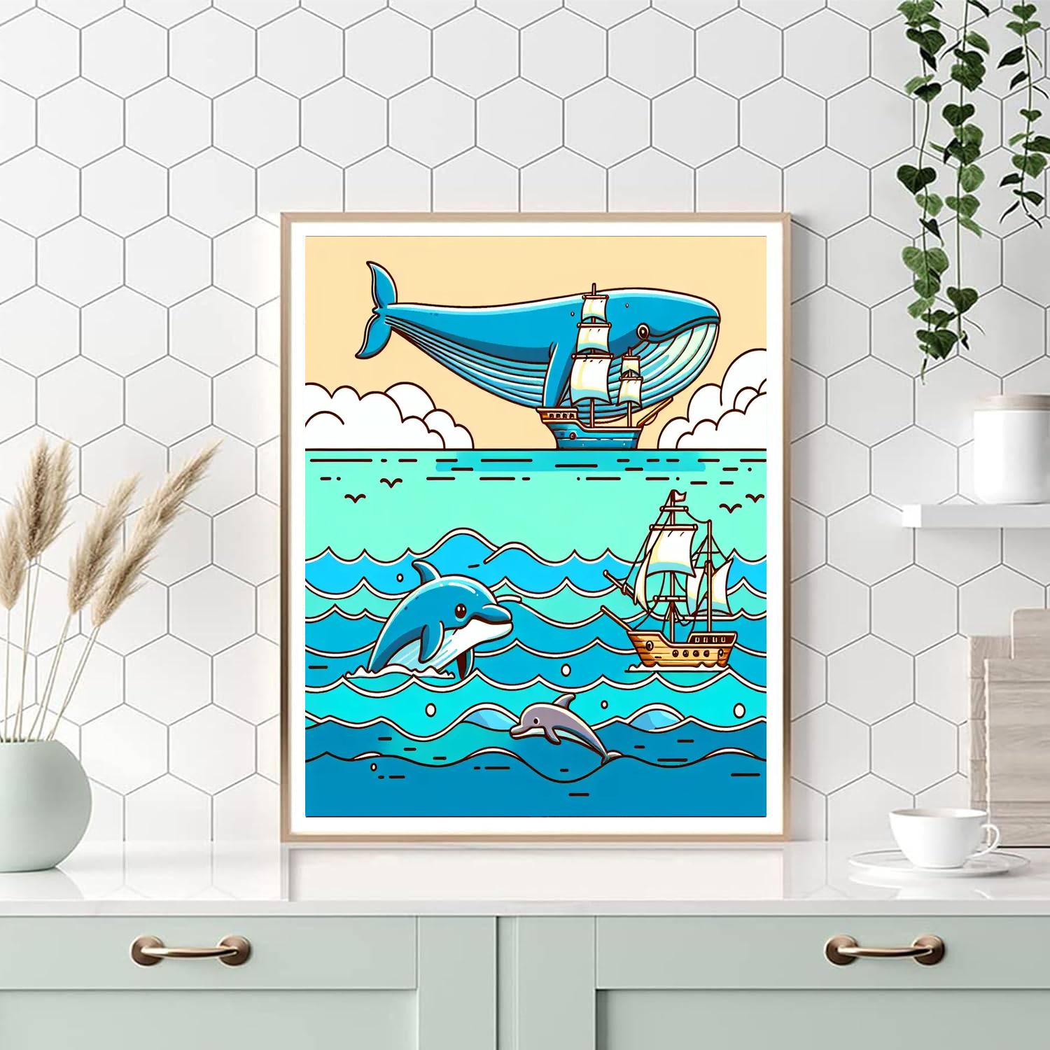 Wild Ocean Adventure Number Painting