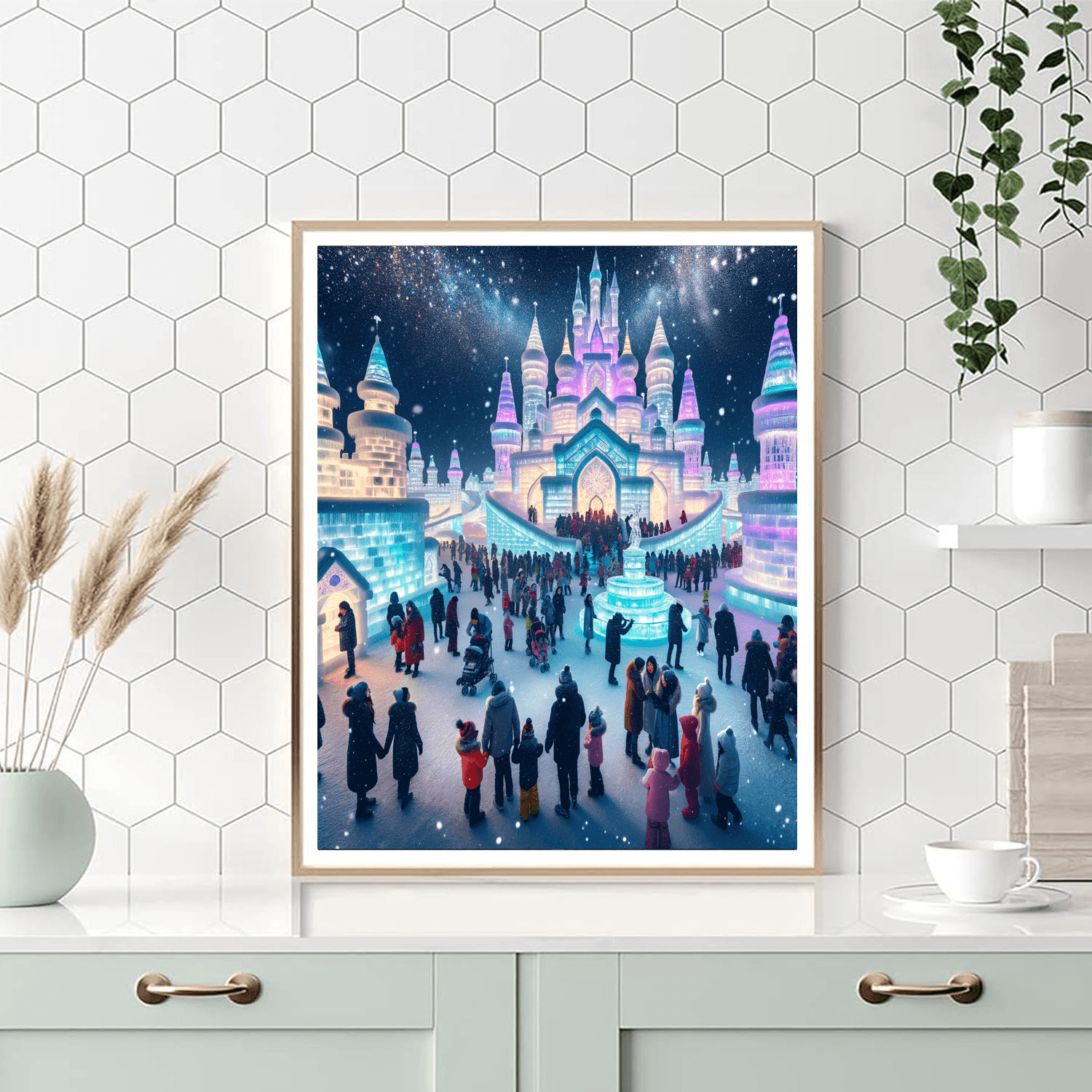 Harbin Ice And Snow Festival Number Painting