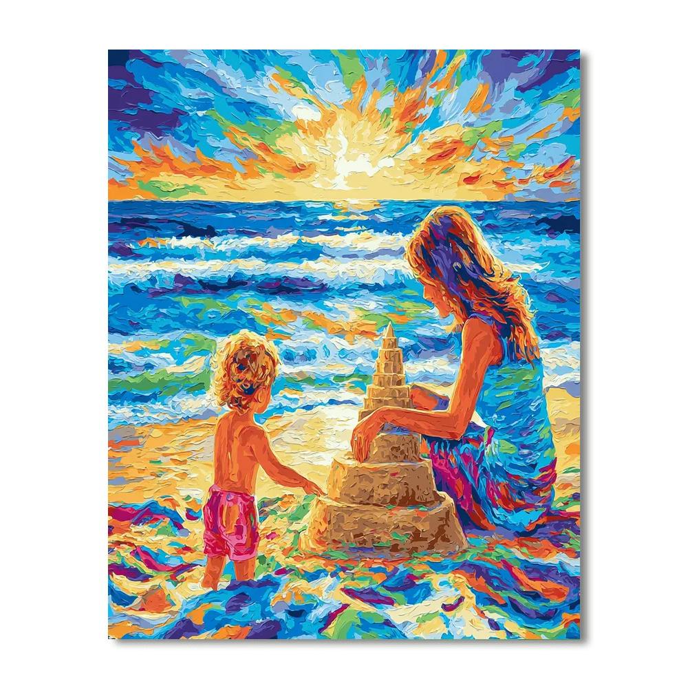 Building Sandcastles Together Paint By Color