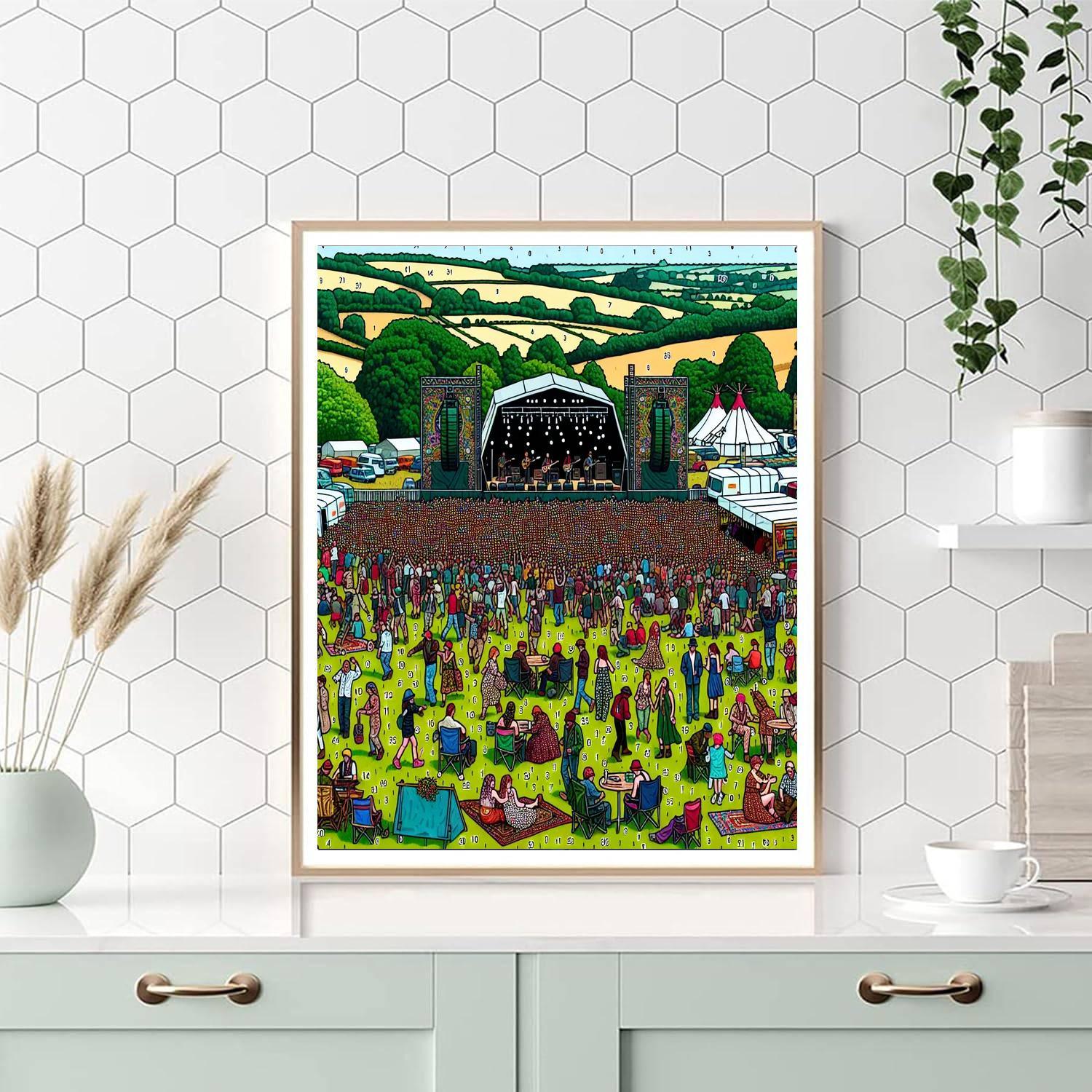 Glastonbury Festival - Glastonbury, England Paint By Number