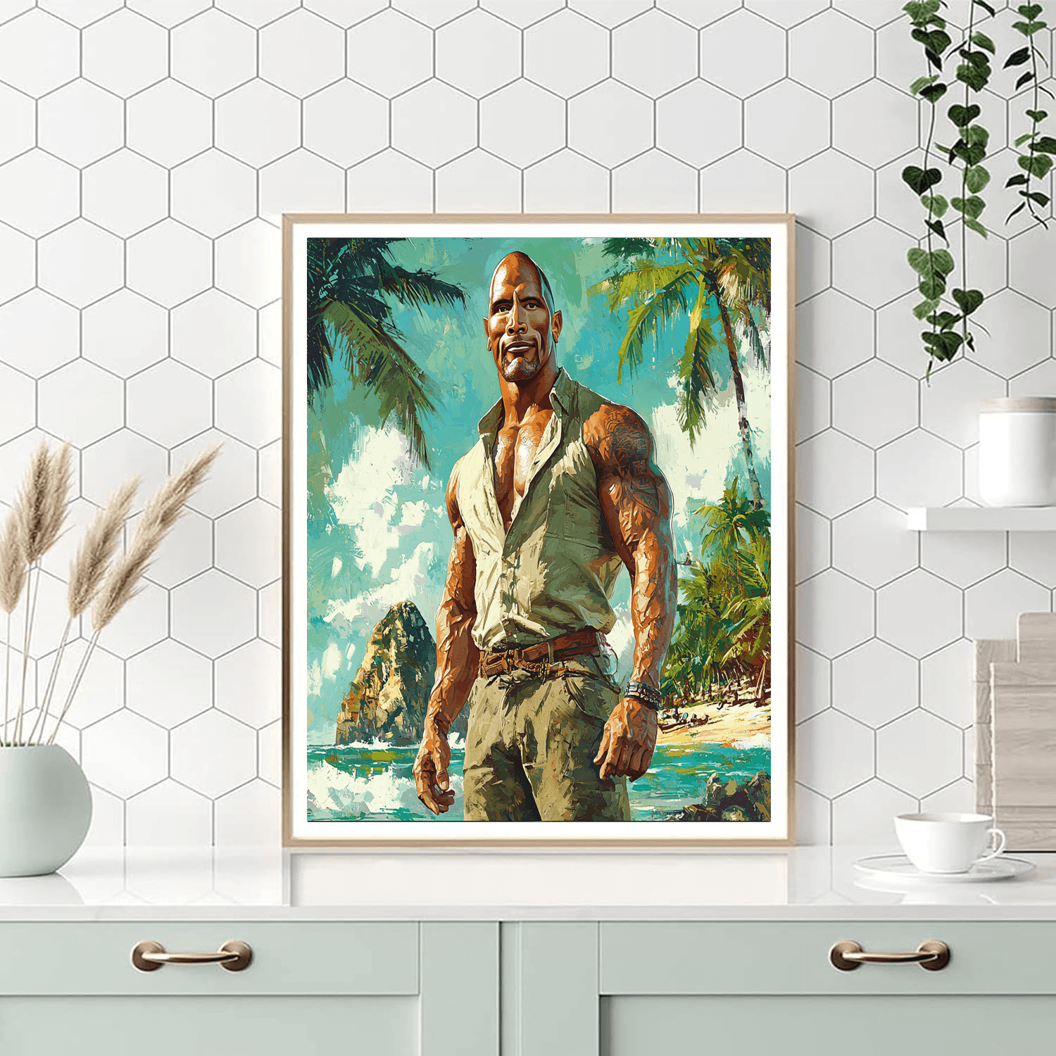 Dwayne Johnson: The Rock's Titan Of Versatility Painting Number Kit