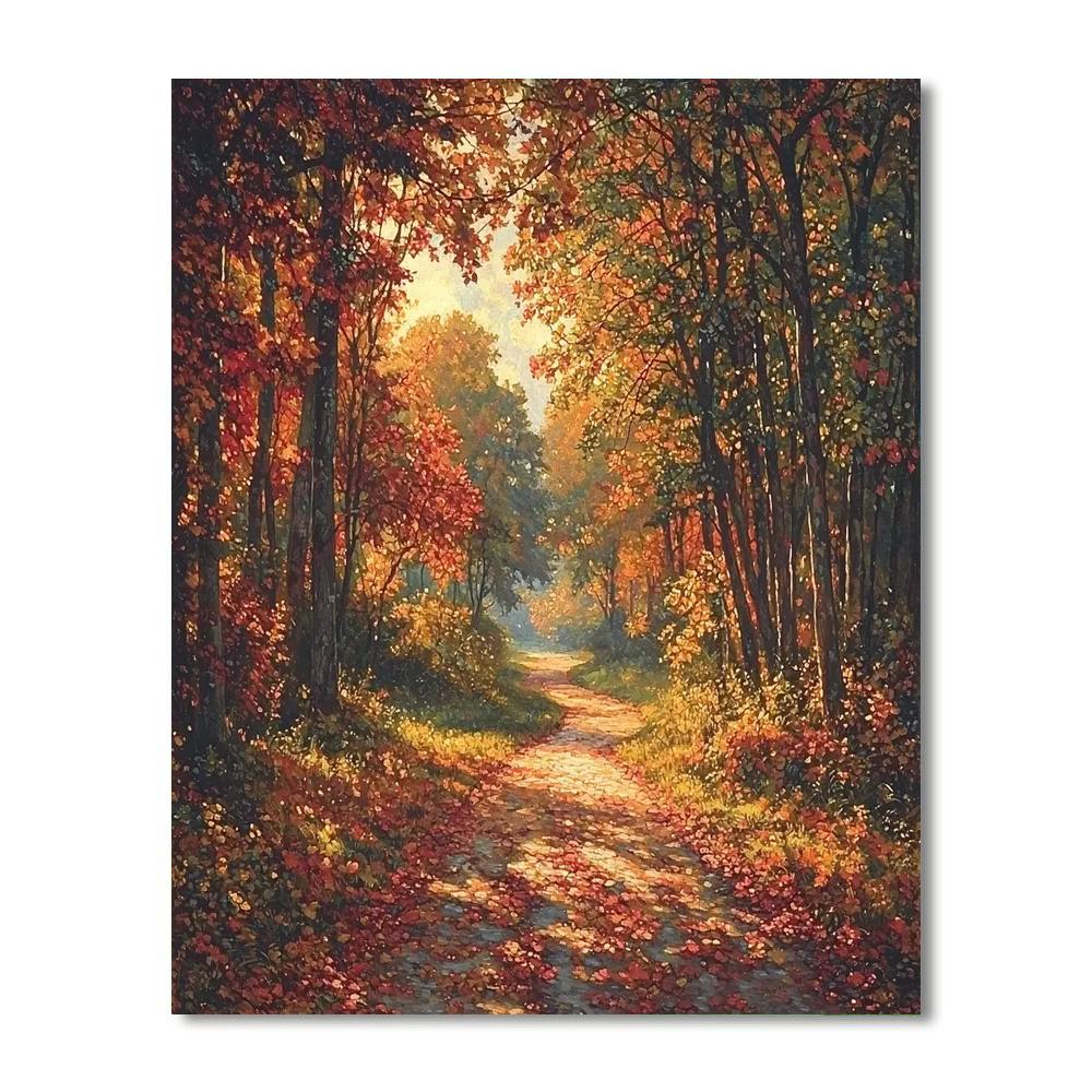 Millais Inspired Silent Autumn Afternoon  Paint By Numbers