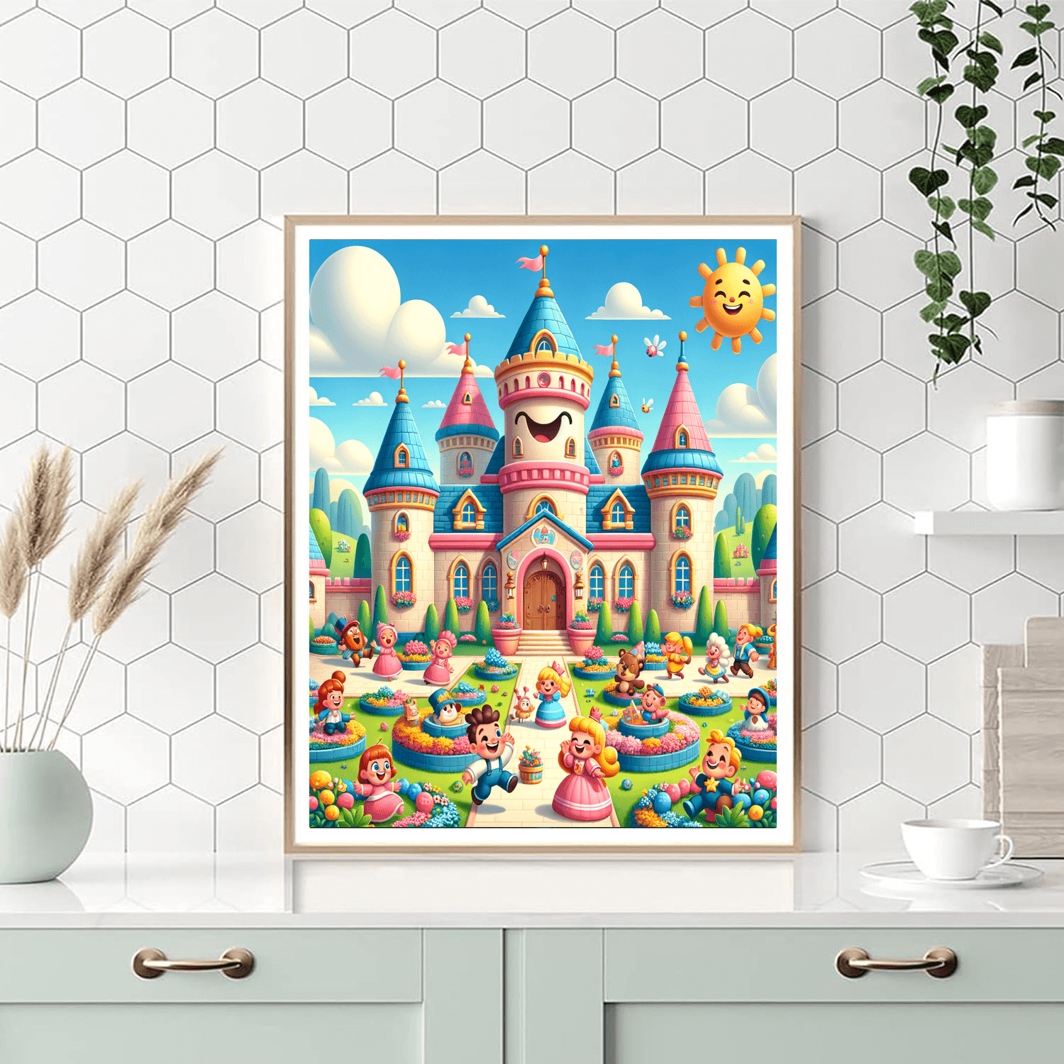 Cheerful Castle Paint By Color